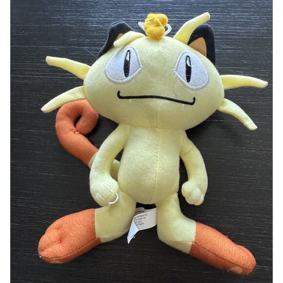 Pokemon Meowth Plush Stuffed Toy 2020 Toy Factory Pokedoll Cat Team Rocket 9” - Picture 1 of 4